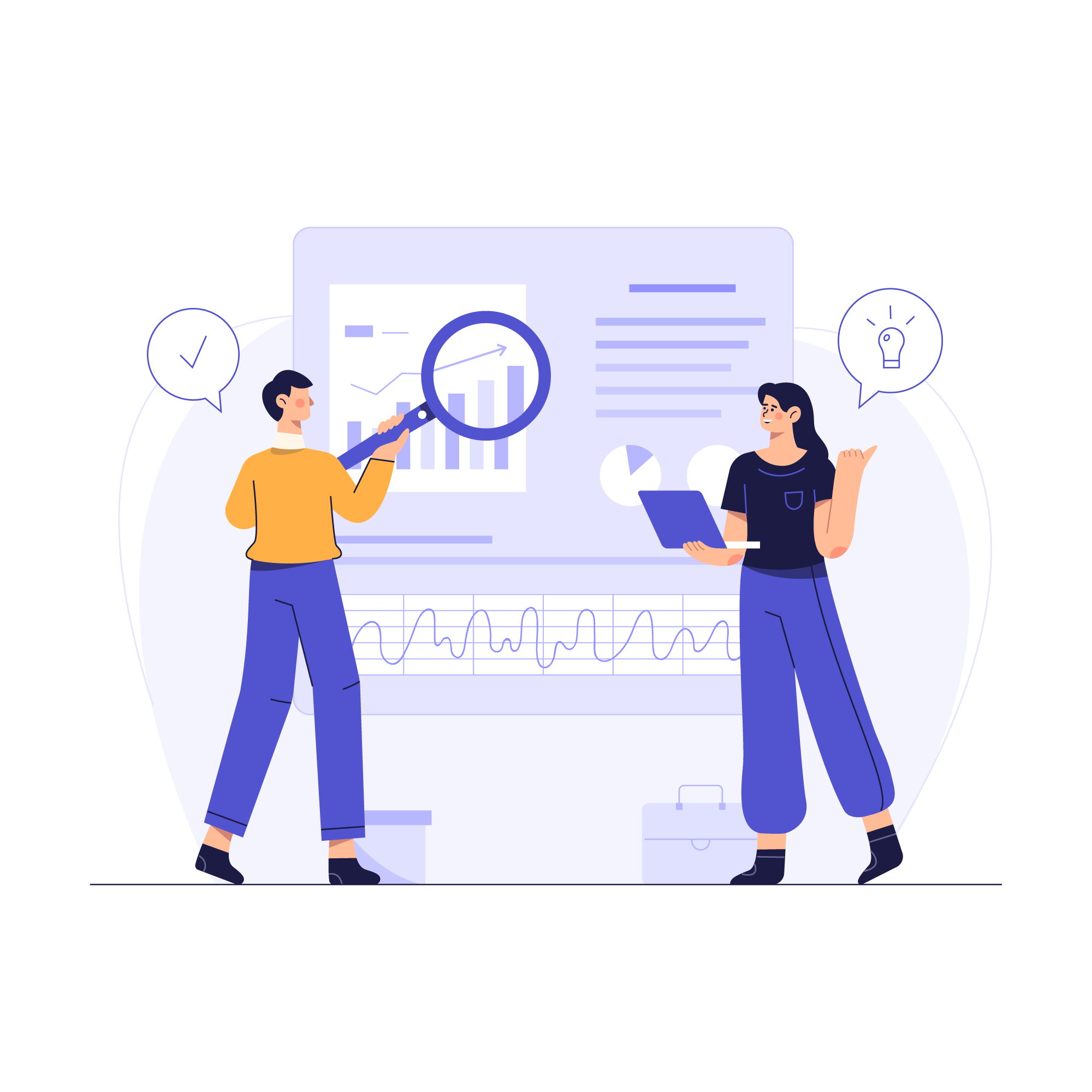 Website Research Illustration