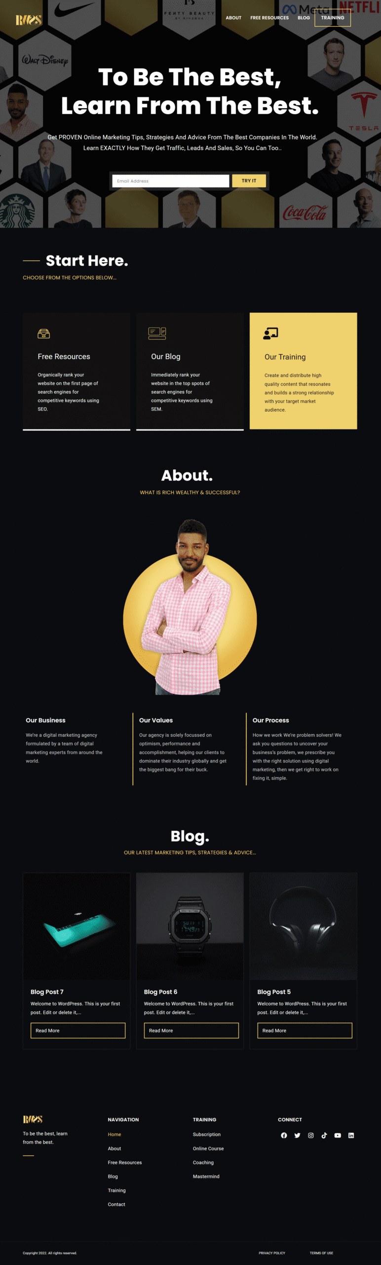 Agency WordPress Website Design richwealthyandsuccessful