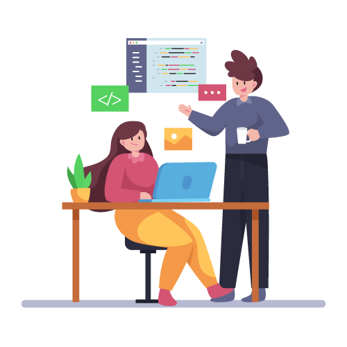 web development illustration